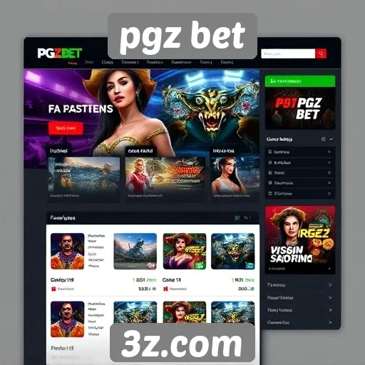 Análise da interface do site pgz bet